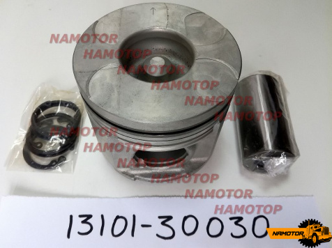 Поршень ДВС TOYOTA 2KD-FTV "STD" 13101-30030, 13101-0L020, 13101-0L020-01, 13101-0L022, 13101-30031. (fire box=39,5mm), ALFIN/GAL (комп-кт 4шт)